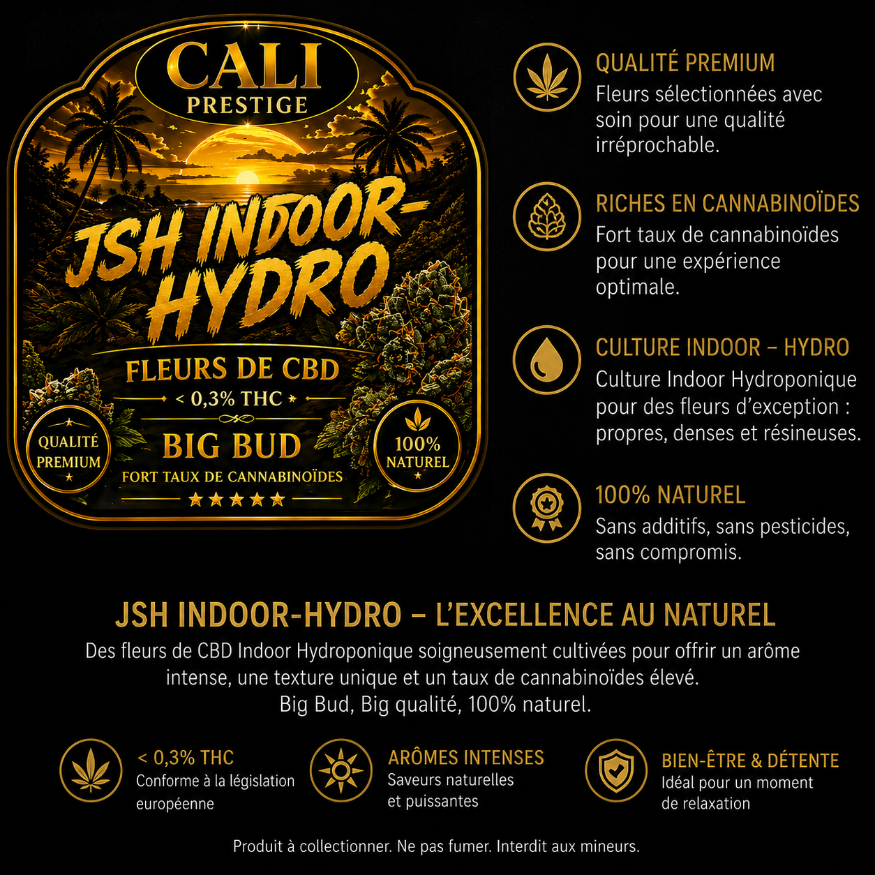 JSH INDOOR HYDRO | QUALITÉ PREMIUM
